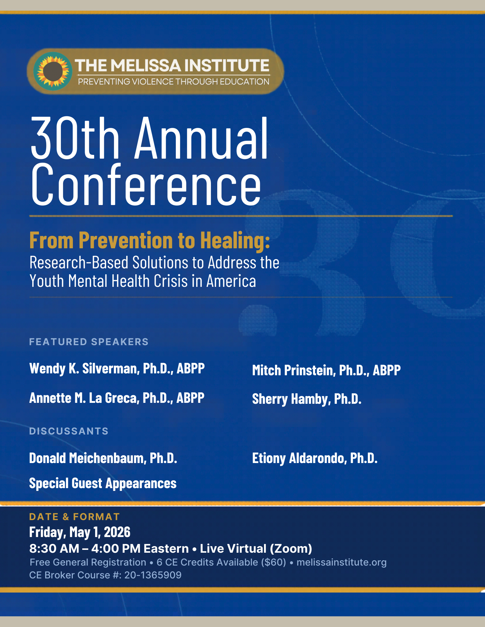30th Annual Conference – Agenda thumbnail